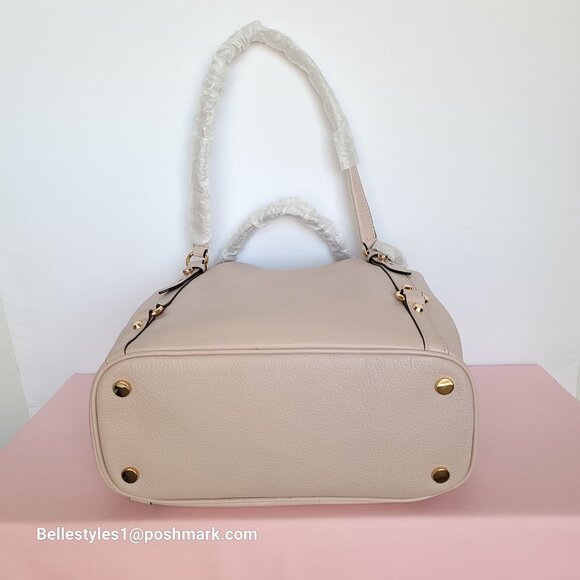 MICHAEL KORS Carrie Pebbled Leather Large Shoulder Tote- Soft Pink color⭐ - Picture 7 of 16